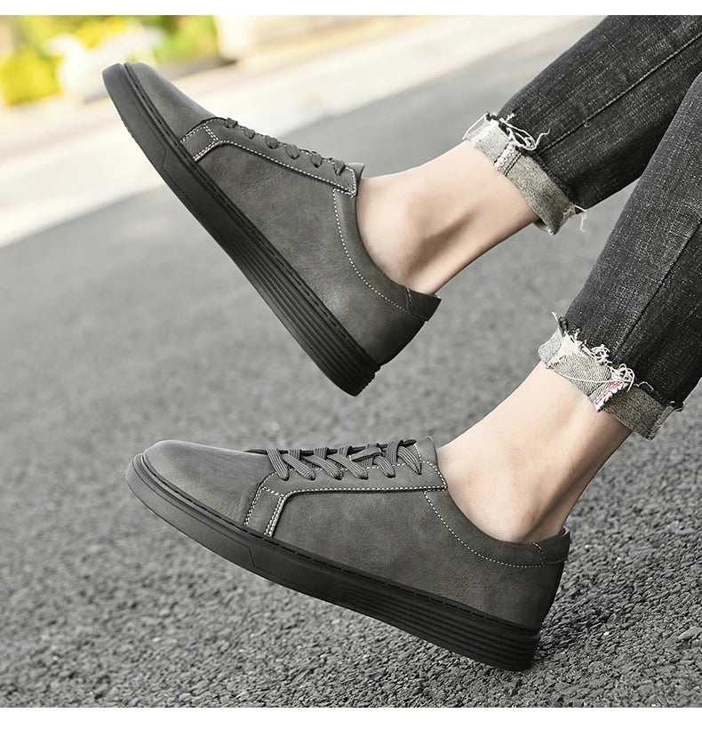 Callum Casual Leather Sneaks