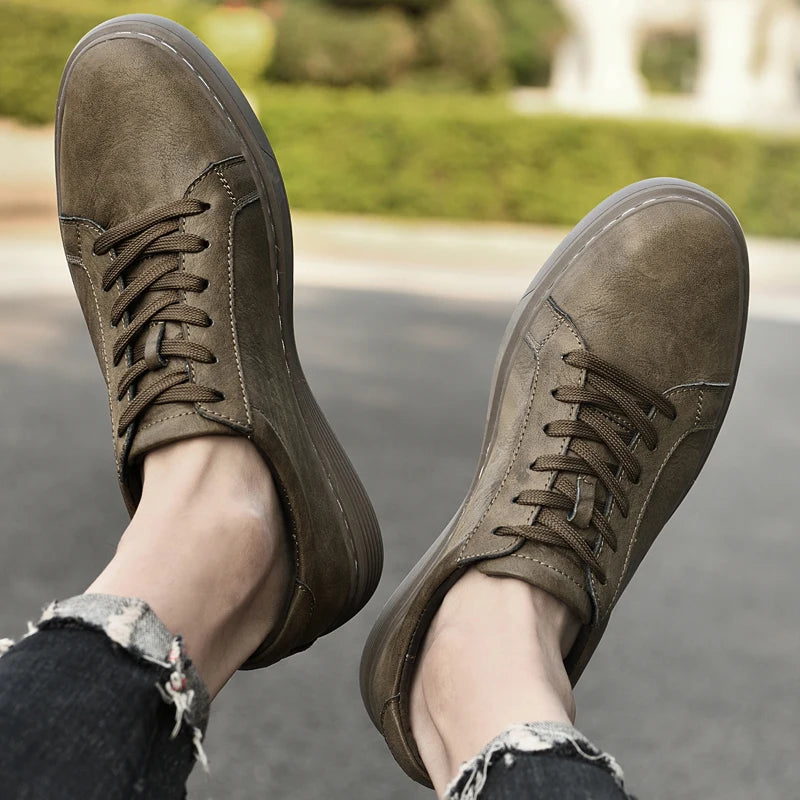Callum Casual Leather Sneaks