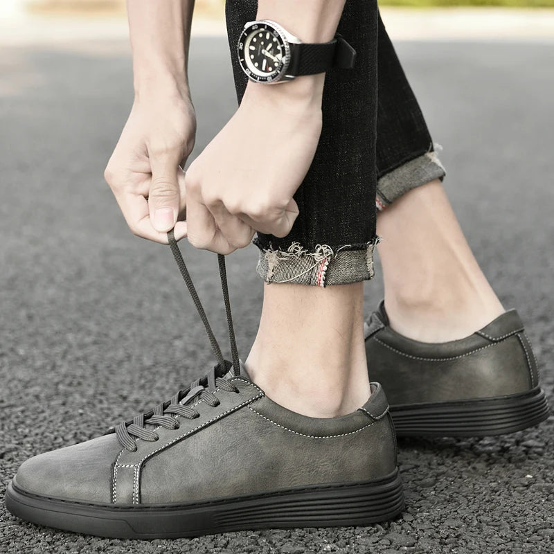 Callum Casual Leather Sneaks