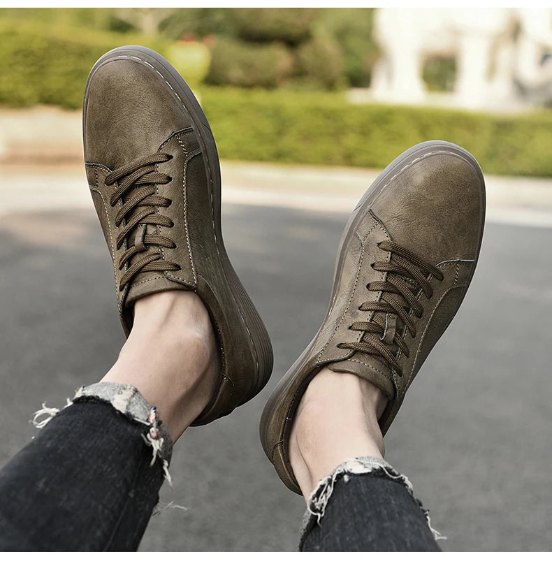 Callum Casual Leather Sneaks